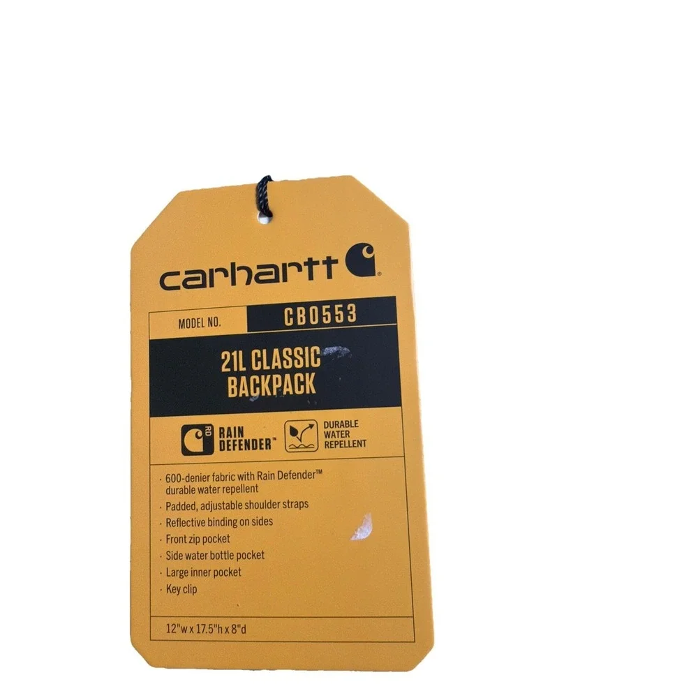 Carhartt 21L Classic Backpack W/ Laptop Sleeve Atomic Blue CB0553 NWT